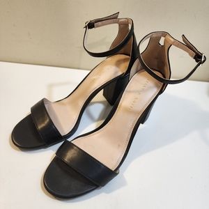 Kelly and Katie women's black block heels open toe strappy sandals size…